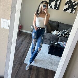 Guess high rise skinny jeans